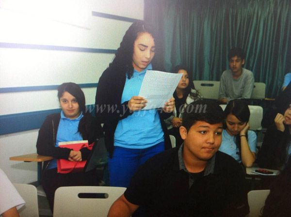 طلاب الصفوف التاسعة من مدرسة أجيال يلتقون نواباً من الكنيست